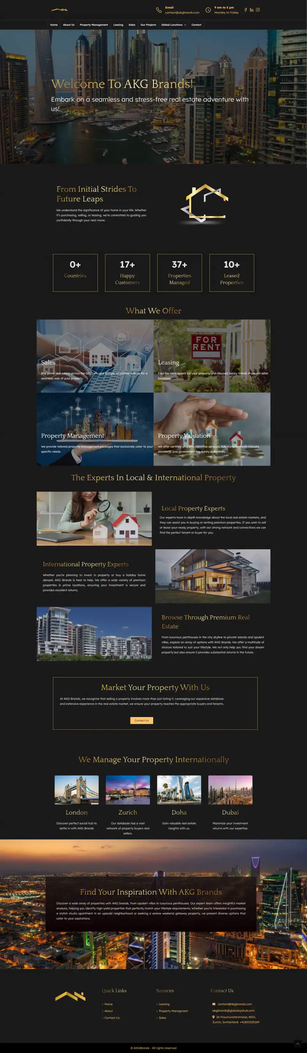 AKG website showcase